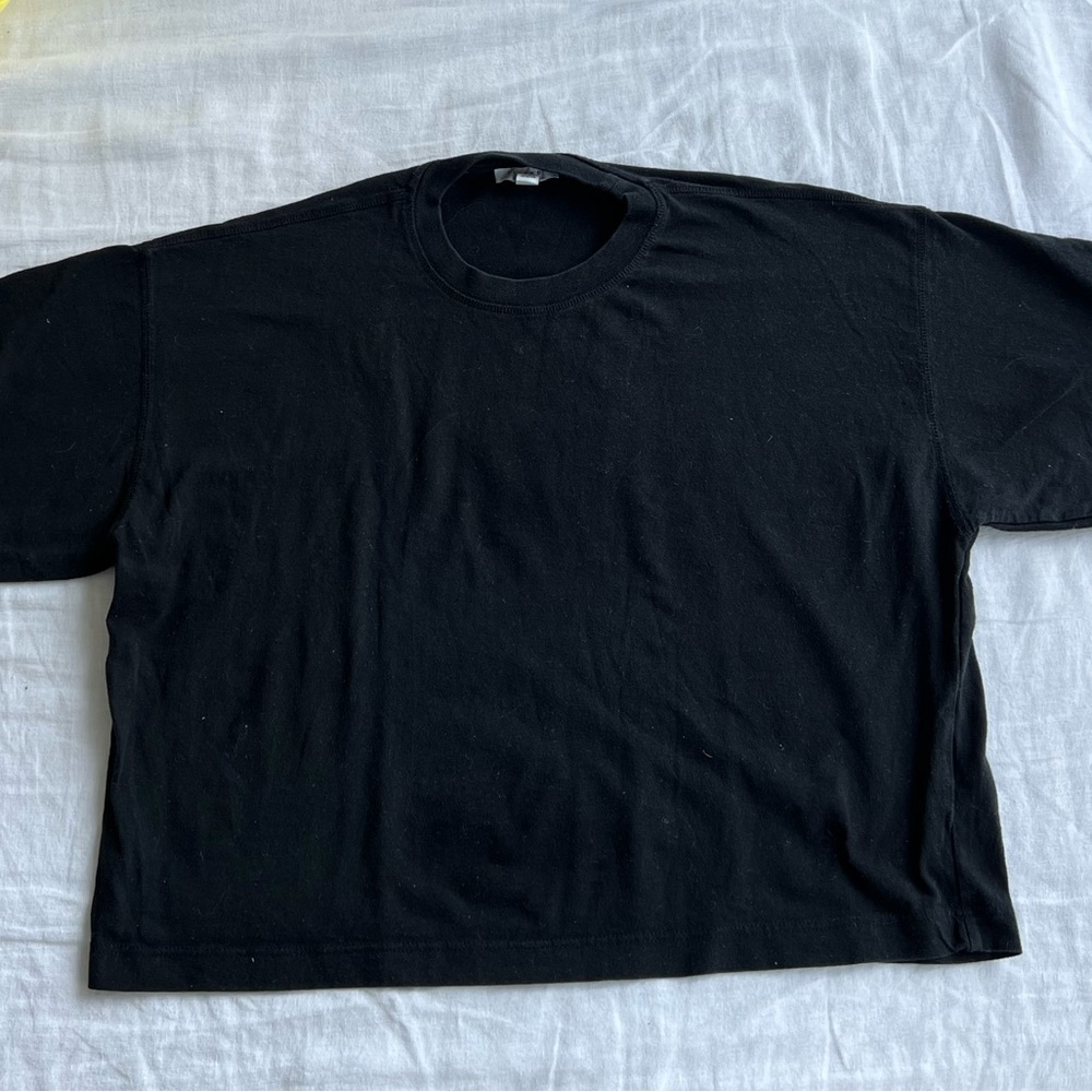 Topshop Black Short Sleeve Tee Shirt Medium